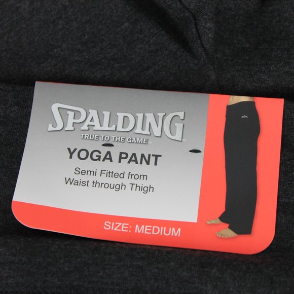 spalding yoga pants semi fitted